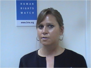 Ida Sawyer, Directrice pour l’Afrique centrale à Human Rights Watch 