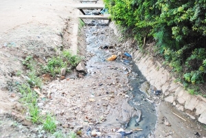 Des habitations de Gisyo menacées par un caniveau d’évacuation des eaux de pluies
